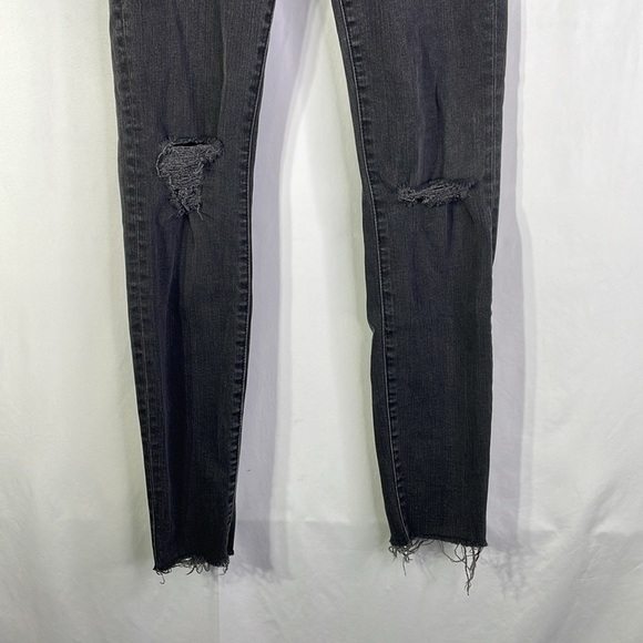 Madewell, black distressed skinny Jean - Picture 3 of 5